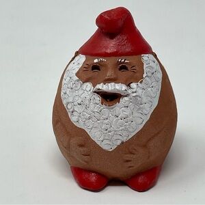 HAK ELLEN KARLSEN DANMARK Santa Nisse Elf Vintage MCM Pottery Terra Cotta SIGNED